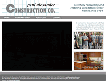 Tablet Screenshot of paulalexanderco.com